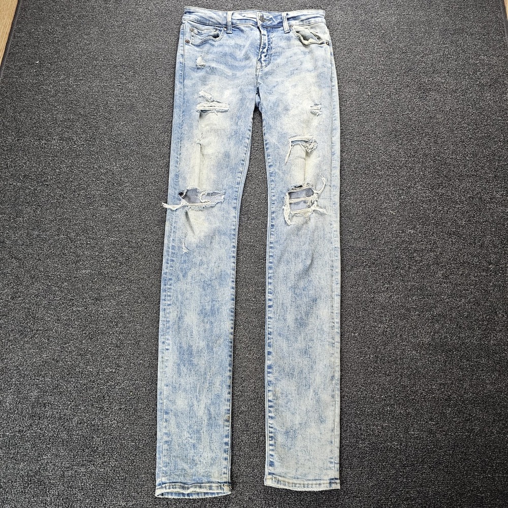 American Eagle Men's Jeans Young Money 30x32 Stacked Skinny Distressed  (30x38)